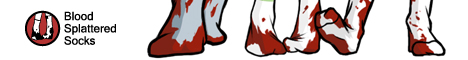 Blood Splattered Socks